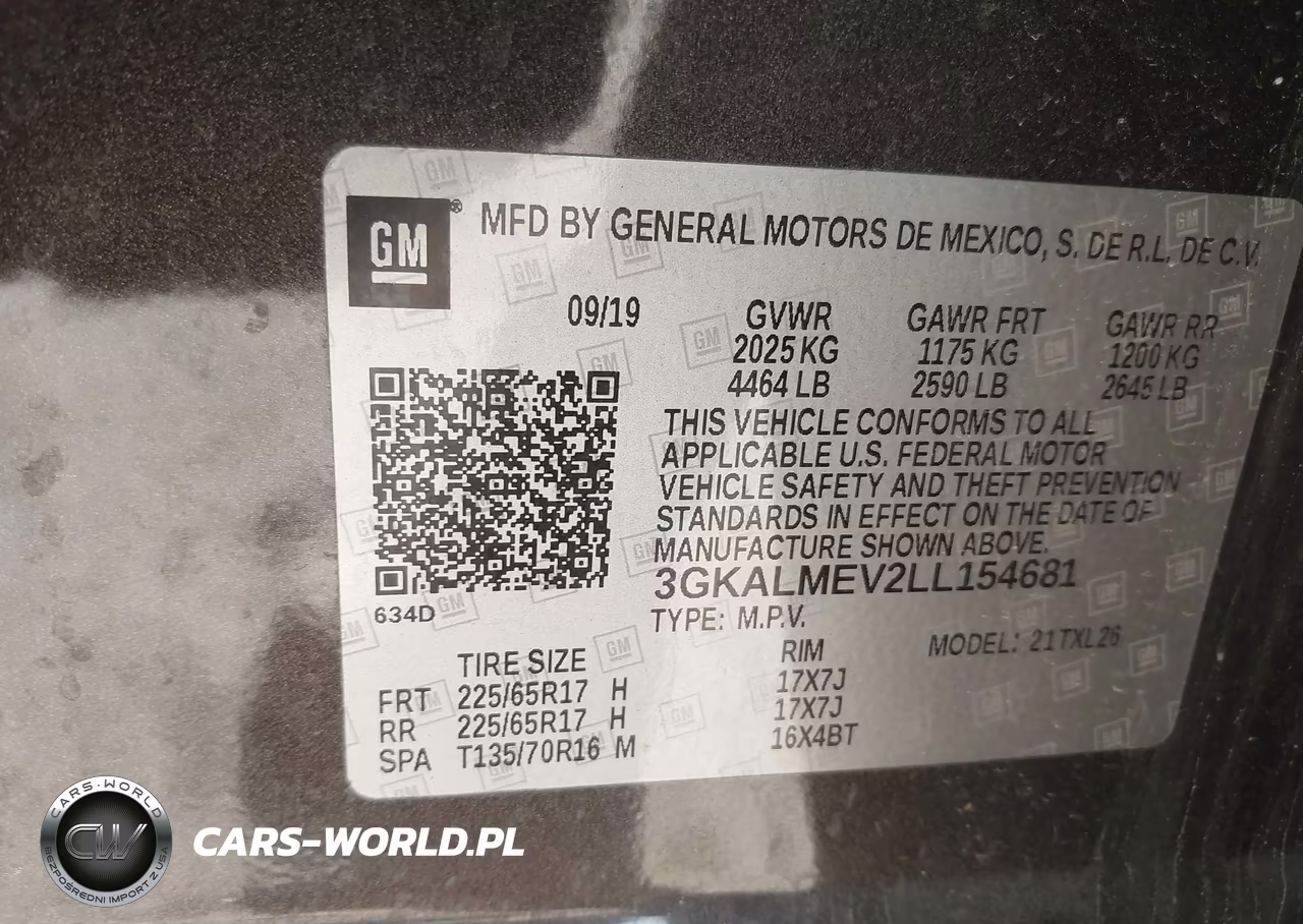2020 GMC Terrain Fwd Sle VIN:3GKALMEV2LL154681 - 9