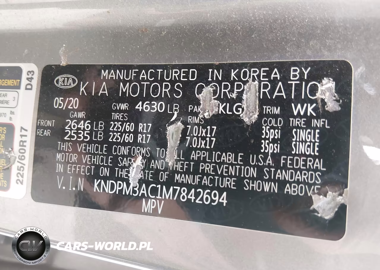 2021 Kia Sportage Lx VIN:KNDPM3AC1M7842694 - 9