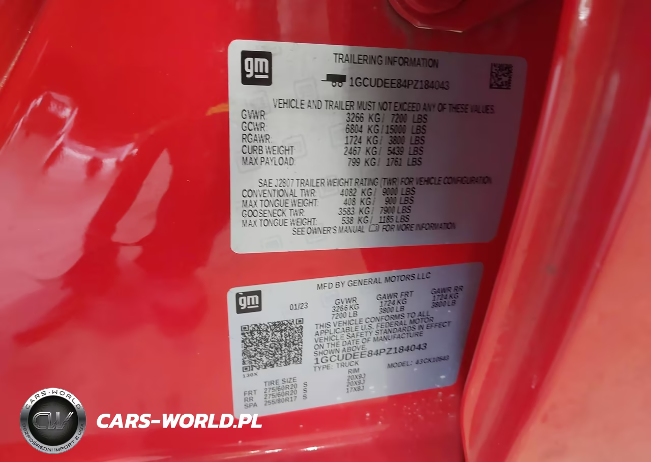 2023 Chevrolet Silverado 1500 4Wd Short Bed Rst VIN:1GCUDEE84PZ184043 - 9