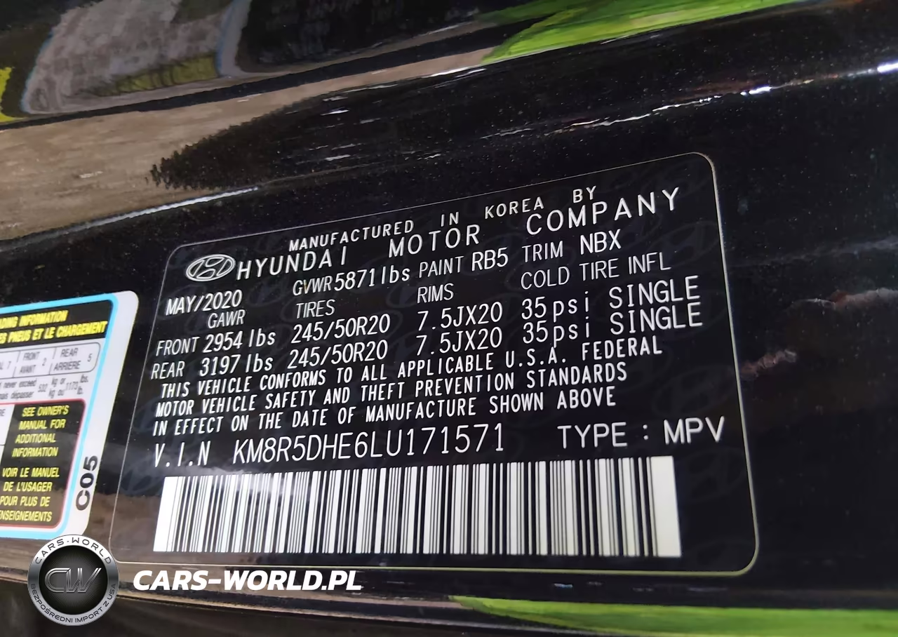 2020 Hyundai Palisade Limited VIN:KM8R5DHE6LU171571 - 9
