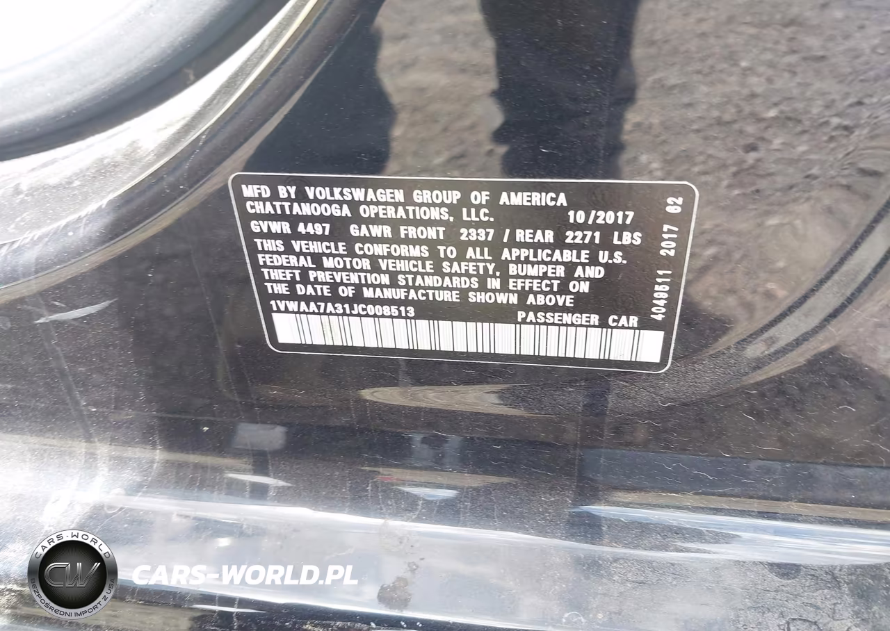 2018 Volkswagen Passat 2.0T R-Line-2.0T S VIN:1VWAA7A31JC008513 - 9