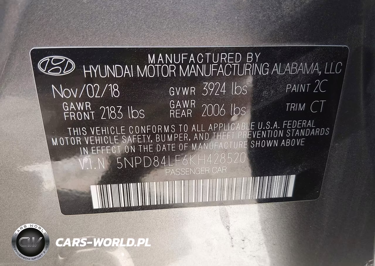 2019 Hyundai Elantra Sel VIN:5NPD84LF6KH428520 - 9