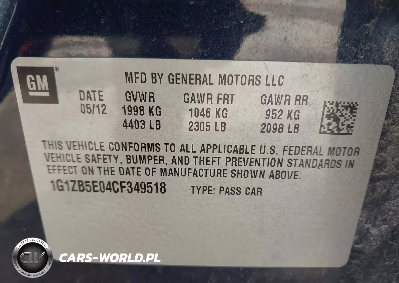 2012 Chevrolet Malibu Ls VIN:1G1ZB5E04CF349518 - 9