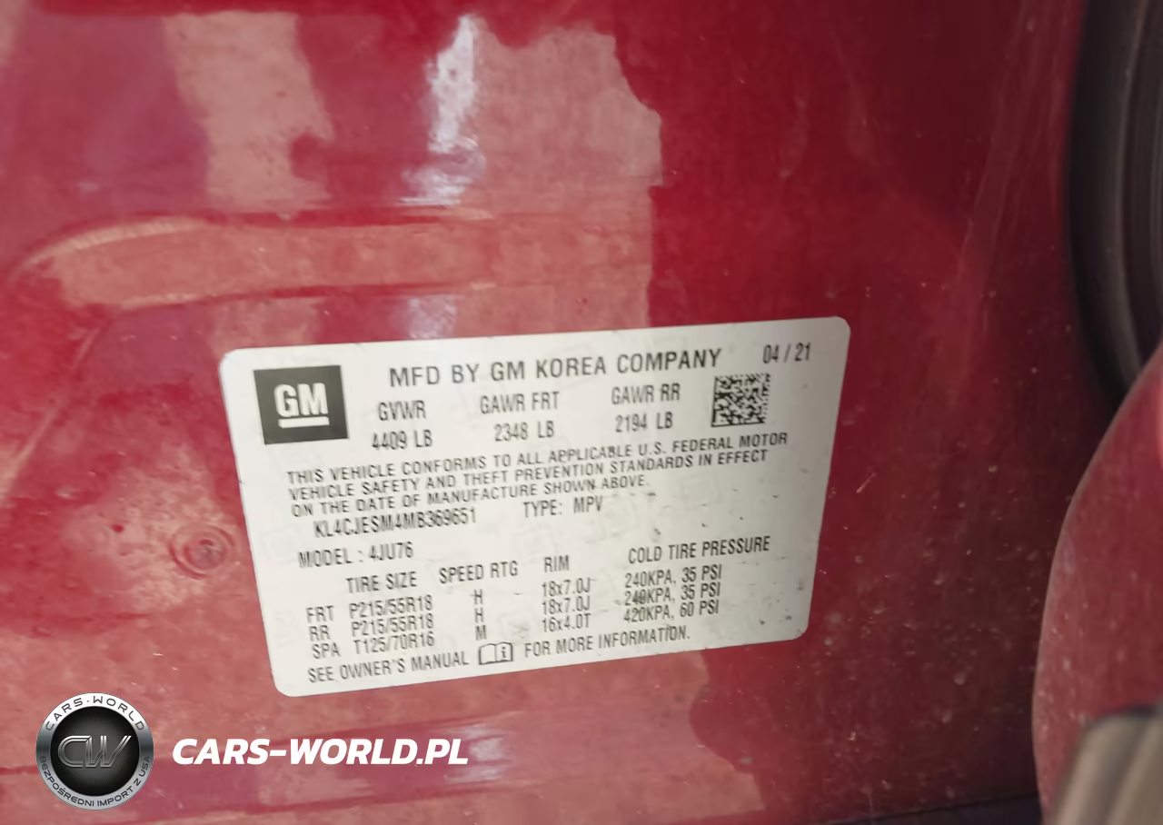 2021 Buick Encore Awd Preferred VIN:KL4CJESM4MB369651 - 9