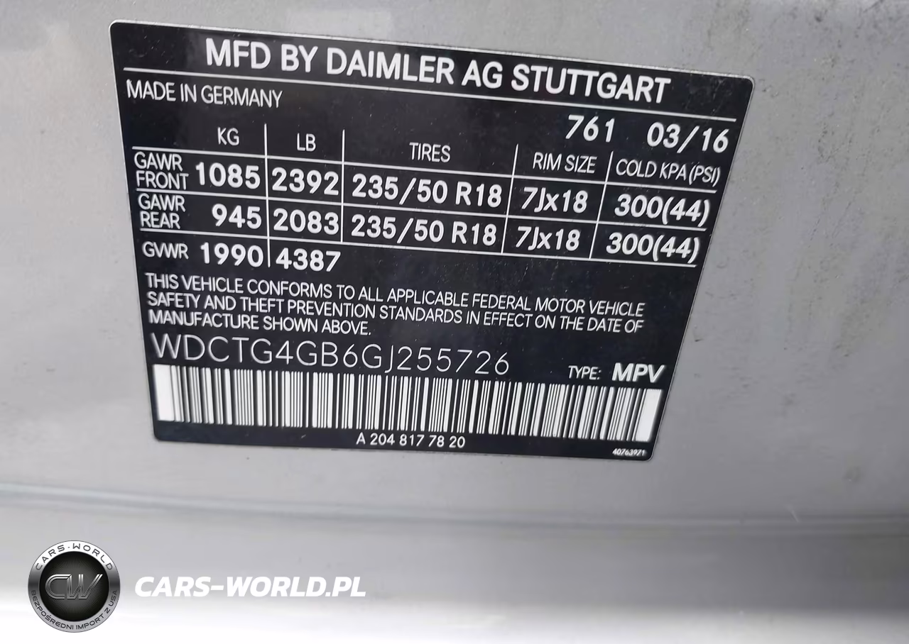 2016 Mercedes-Benz Gla 250 4Matic VIN:WDCTG4GB6GJ255726 - 9