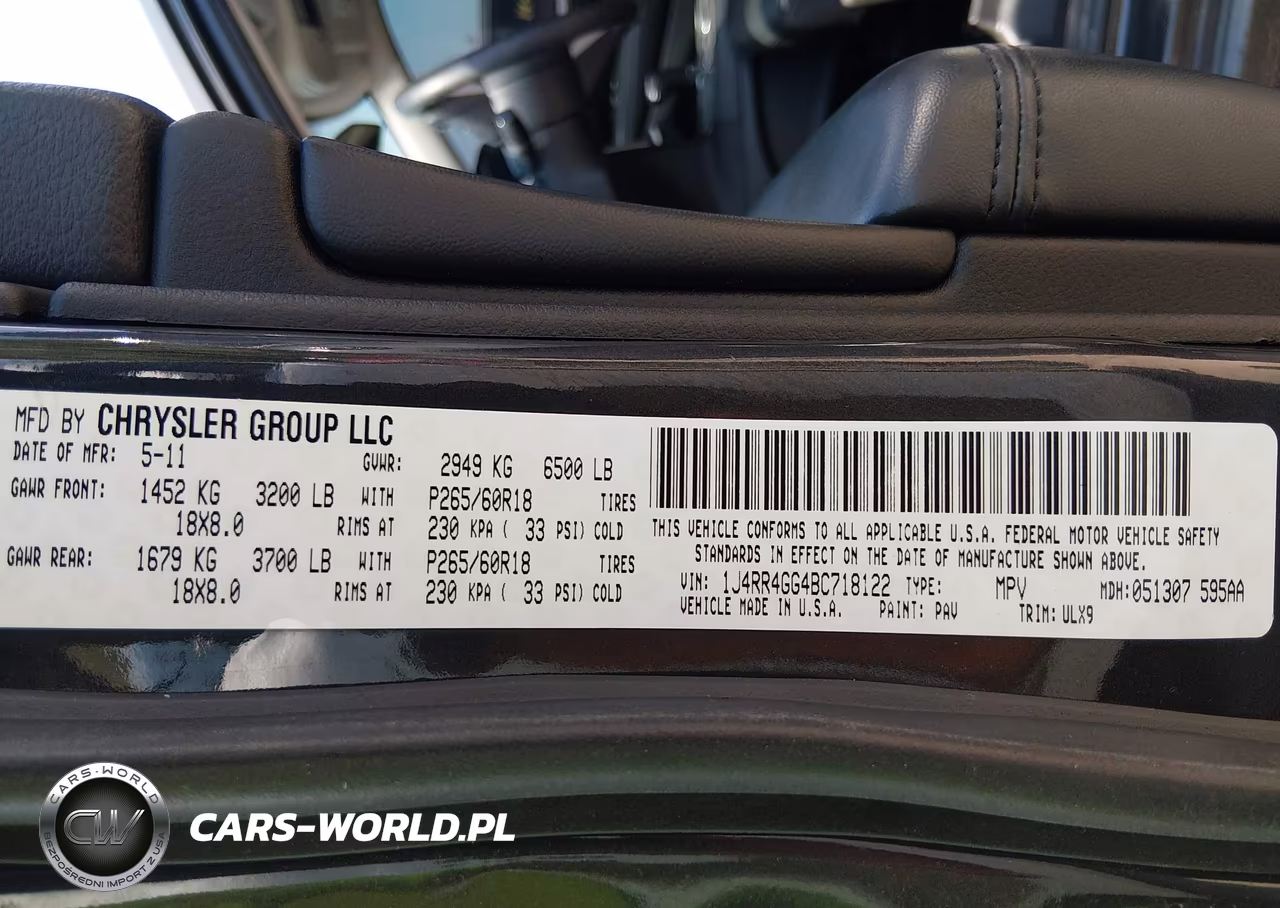 2011 Jeep Grand Cherokee Laredo VIN:1J4RR4GG4BC718122 - 9