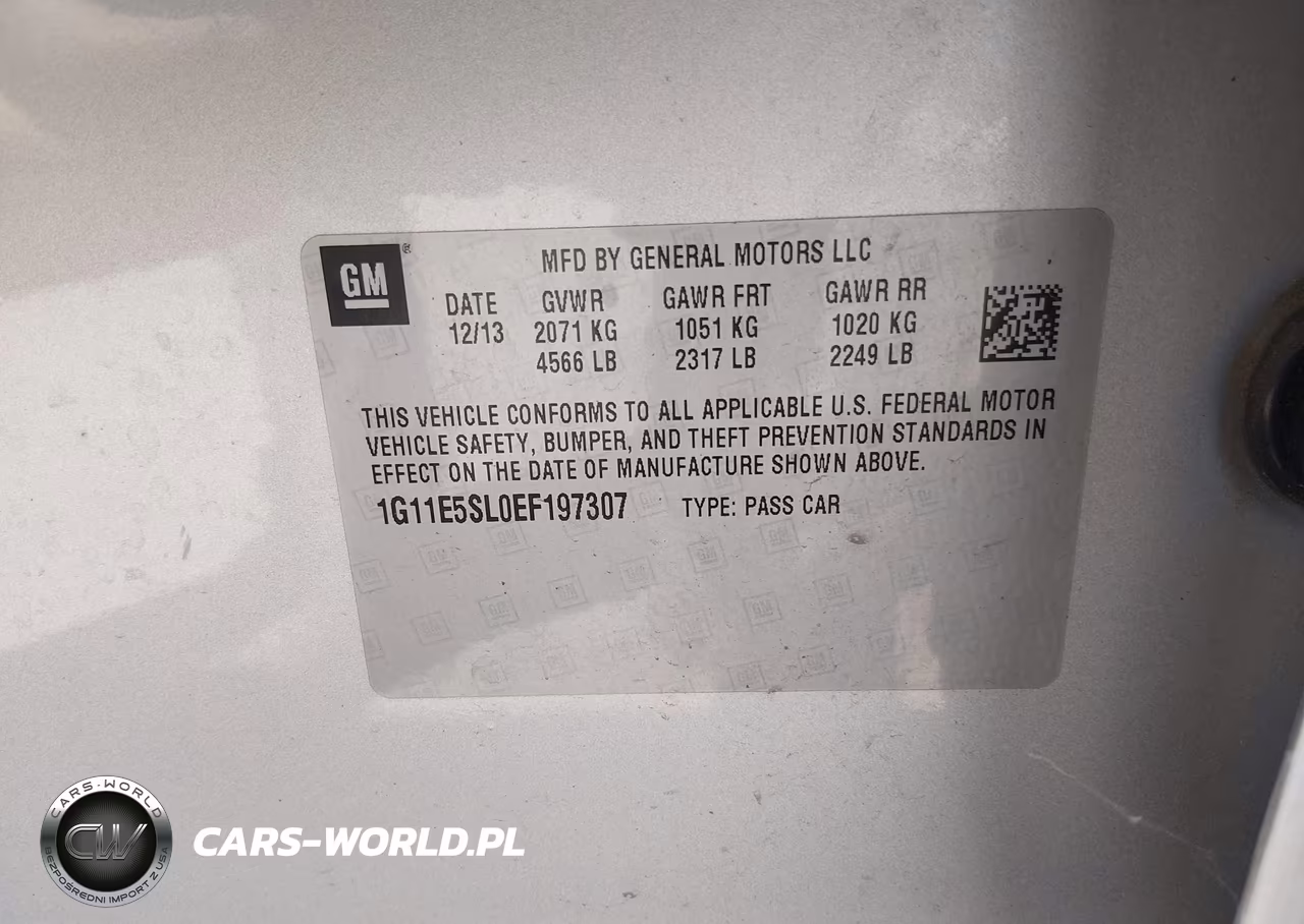 2014 Chevrolet Malibu 2Lt VIN:1G11E5SL0EF197307 - 9