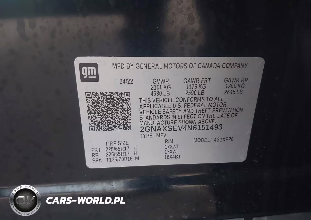 2022 Chevrolet Equinox Awd Ls VIN:2GNAXSEV4N6151493 - 9