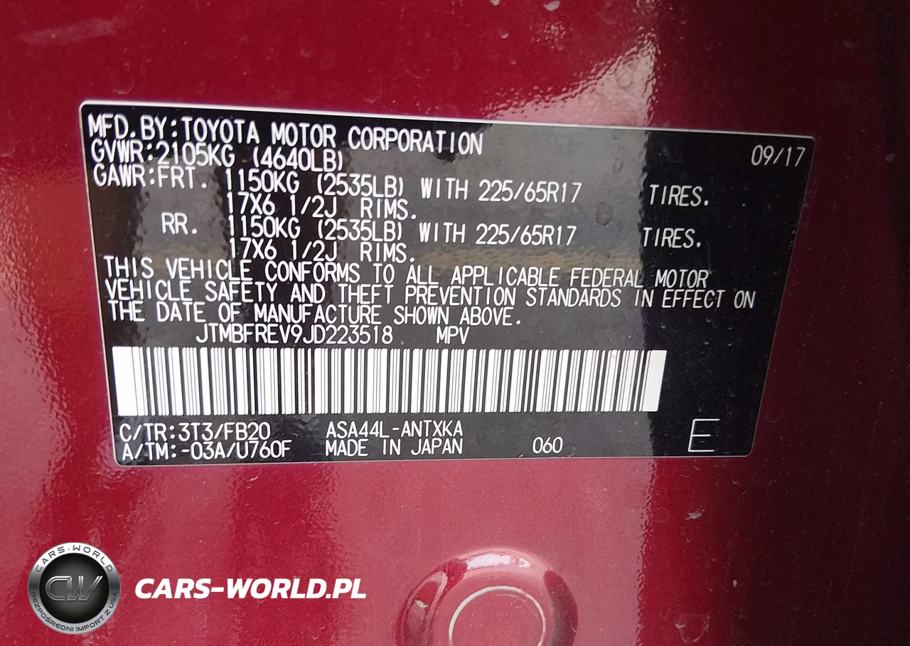2018 Toyota Rav4 Le VIN:JTMBFREV9JD223518 - 9
