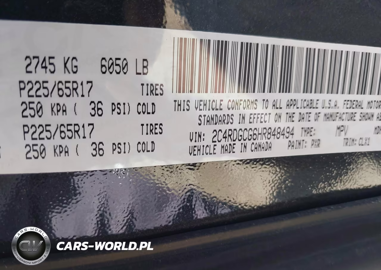 2017 Dodge Grand Caravan Sxt VIN:2C4RDGCG6HR848494 - 9