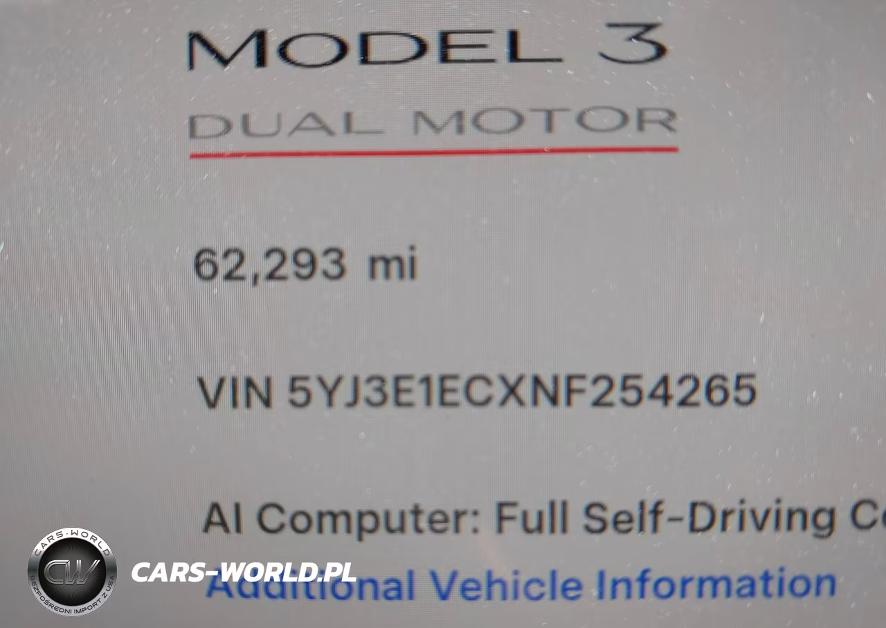 2022 Tesla Model 3 Performance Dual Motor All-Wheel Drive VIN:5YJ3E1ECXNF254265 - 15