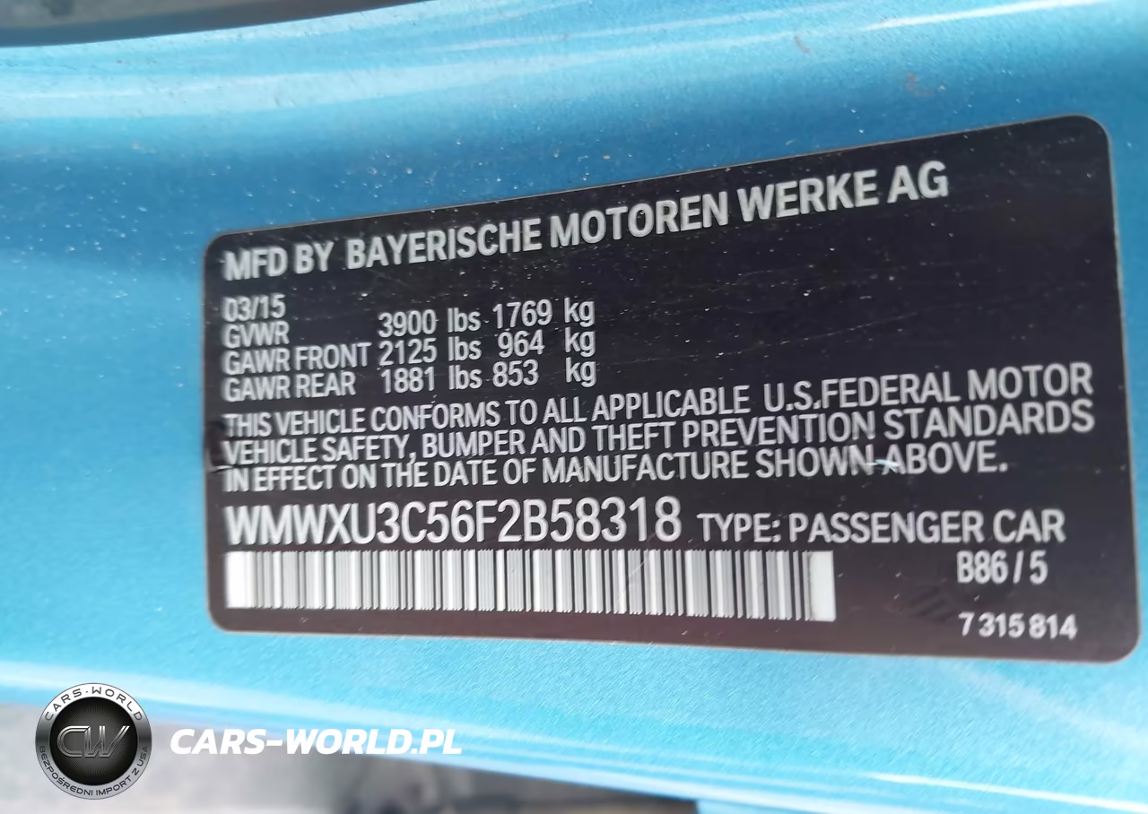2015 Mini Hardtop Cooper S VIN:WMWXU3C56F2B58318 - 9