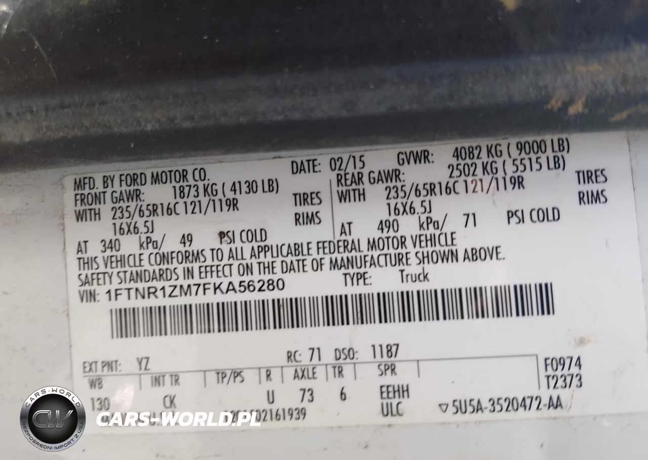 2015 Ford Transit-250 VIN:1FTNR1ZM7FKA56280 - 9