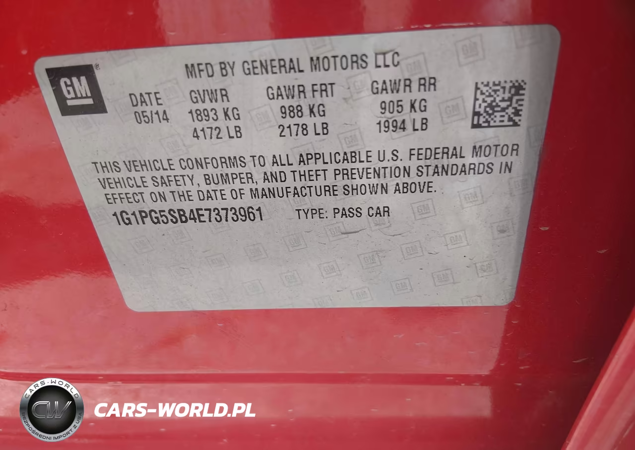2014 Chevrolet Cruze Ltz VIN:1G1PG5SB4E7373961 - 9