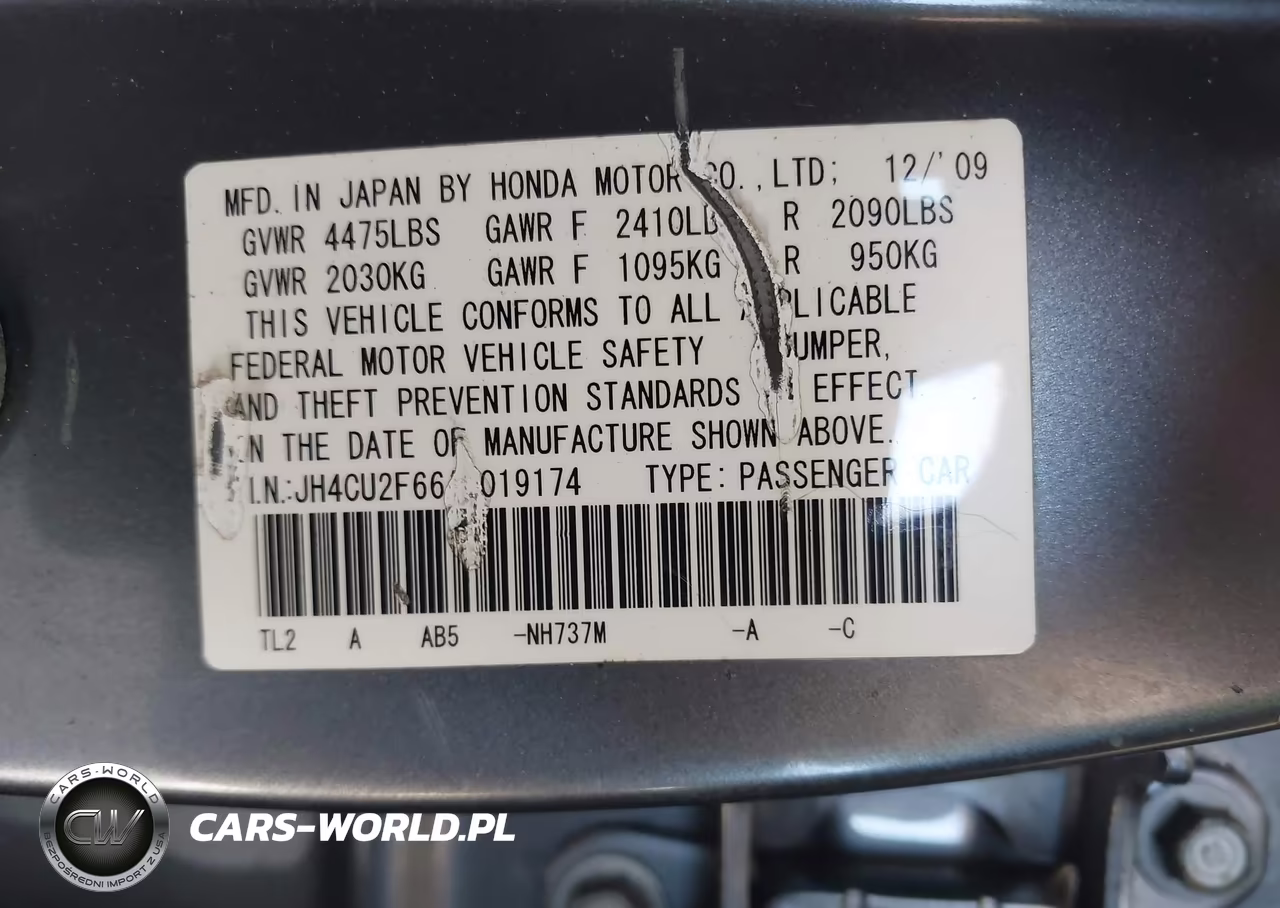2010 Acura Tsx 2.4 VIN:JH4CU2F66AC019174 - 9
