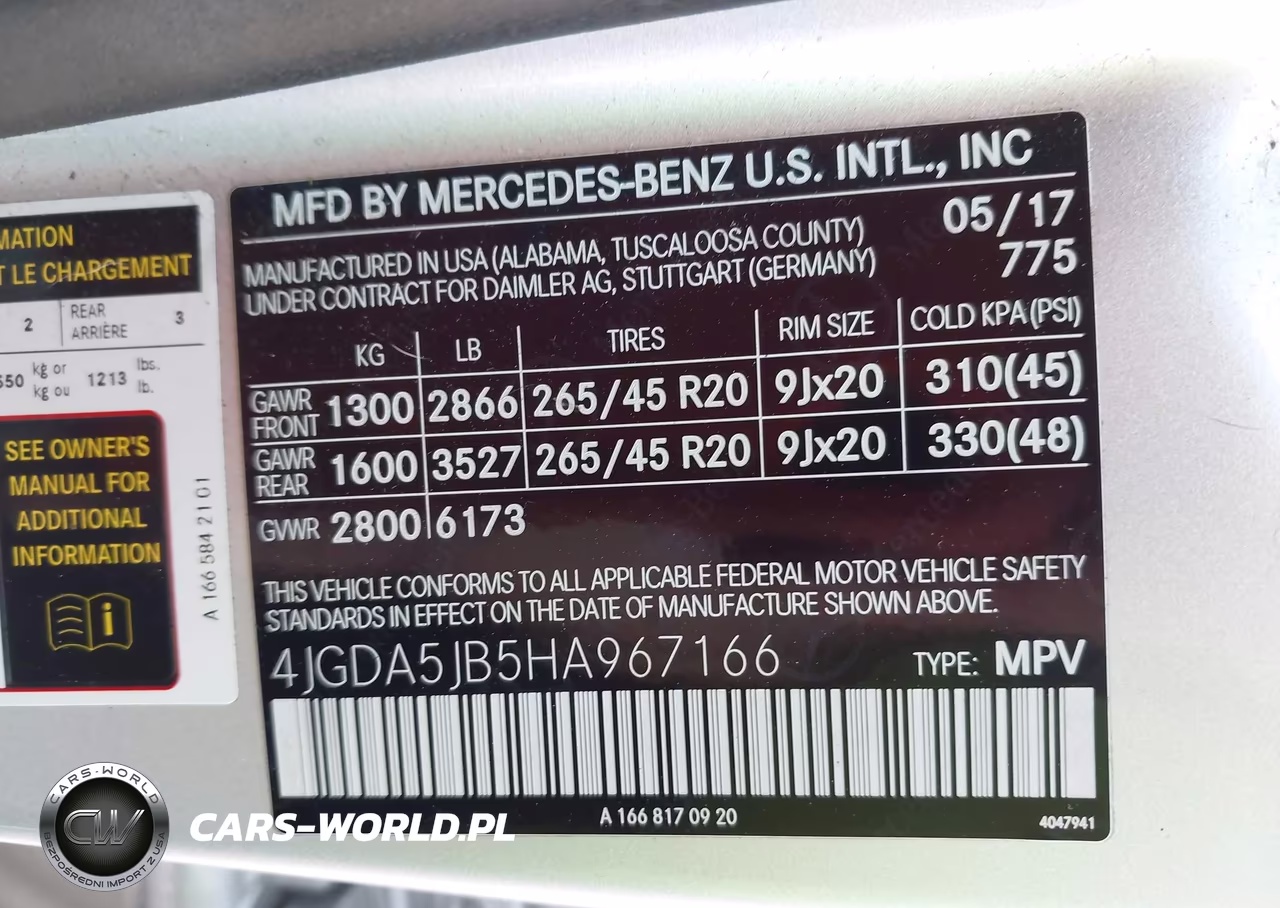 2017 Mercedes-Benz Gle 350 VIN:4JGDA5JB5HA967166 - 9