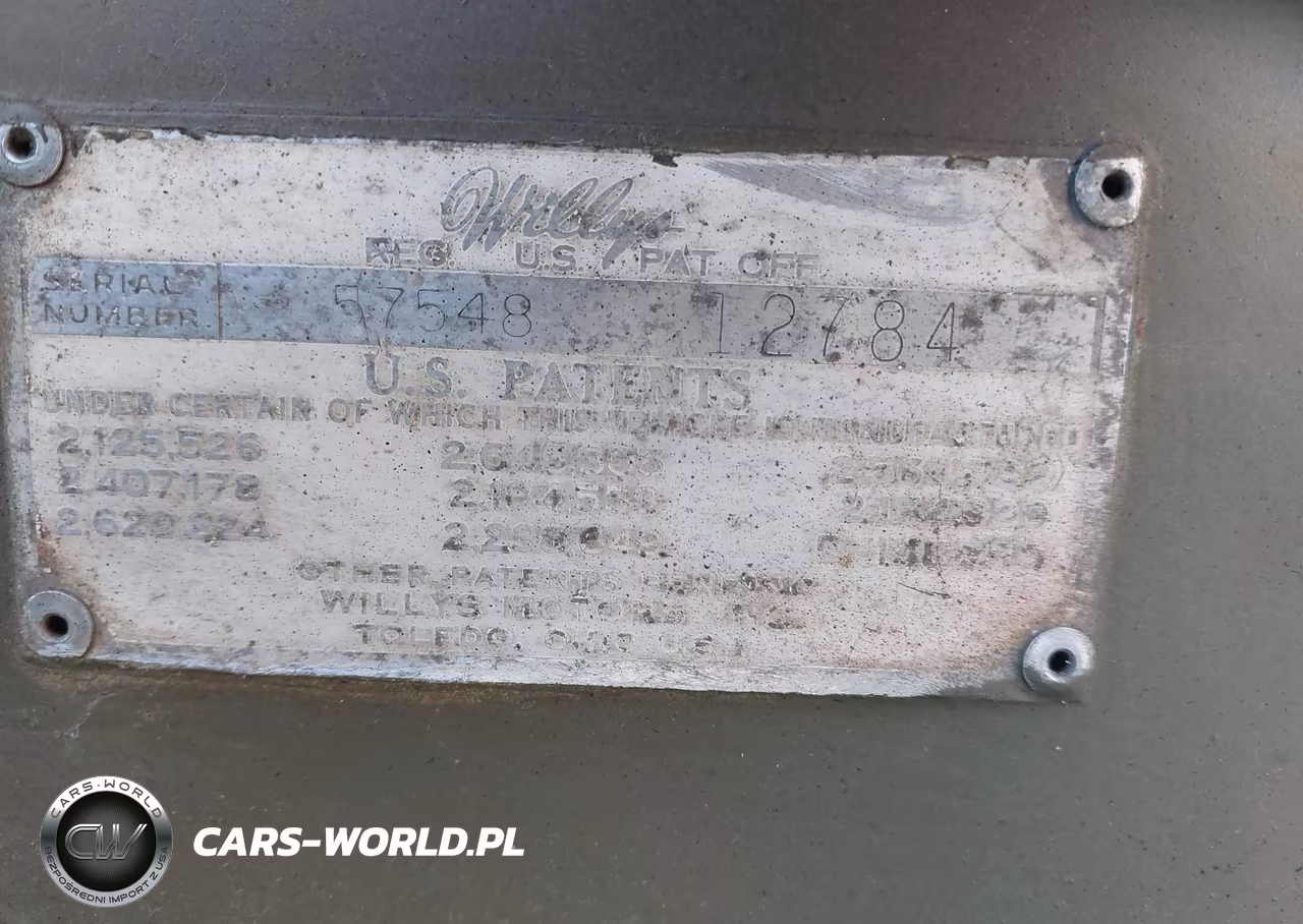 1955 Jeep Willys VIN:5754812784 - 9