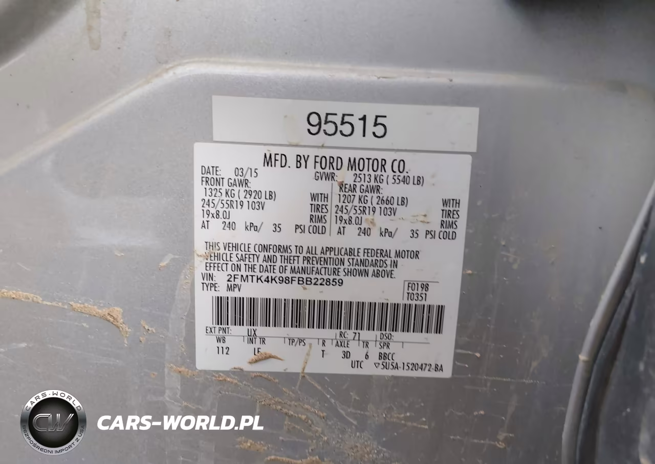 2015 Ford Edge Titanium VIN:2FMTK4K98FBB22859 - 9