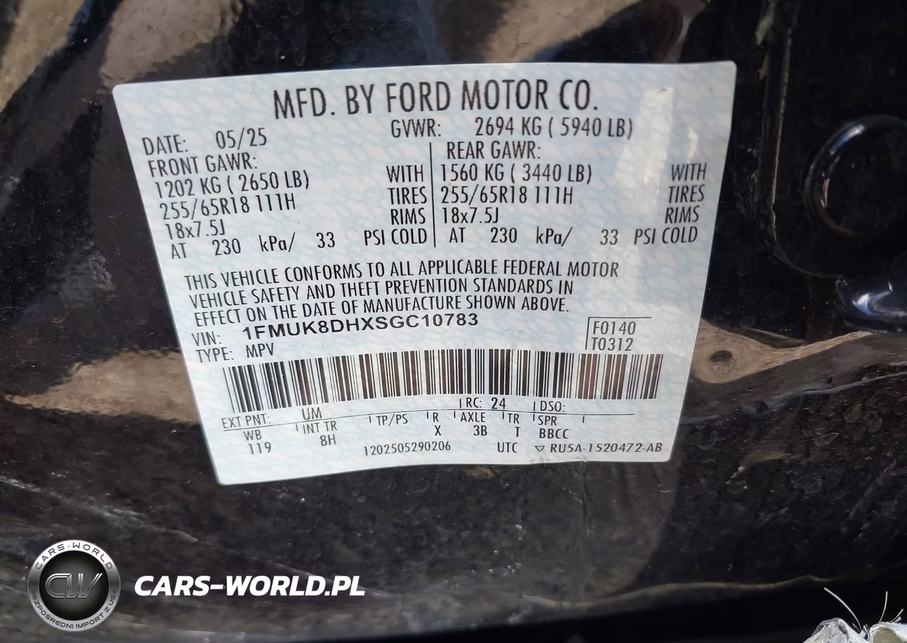 2025 Ford Explorer Active VIN:1FMUK8DHXSGC10783 - 9