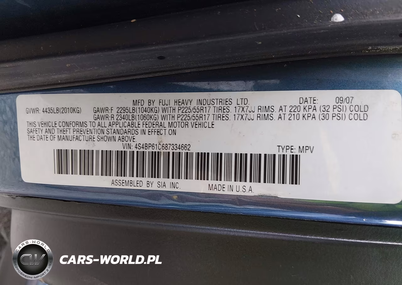 2008 Subaru Outback 2.5I-2.5I L.l. Bean Edition VIN:4S4BP61C687334662 - 9