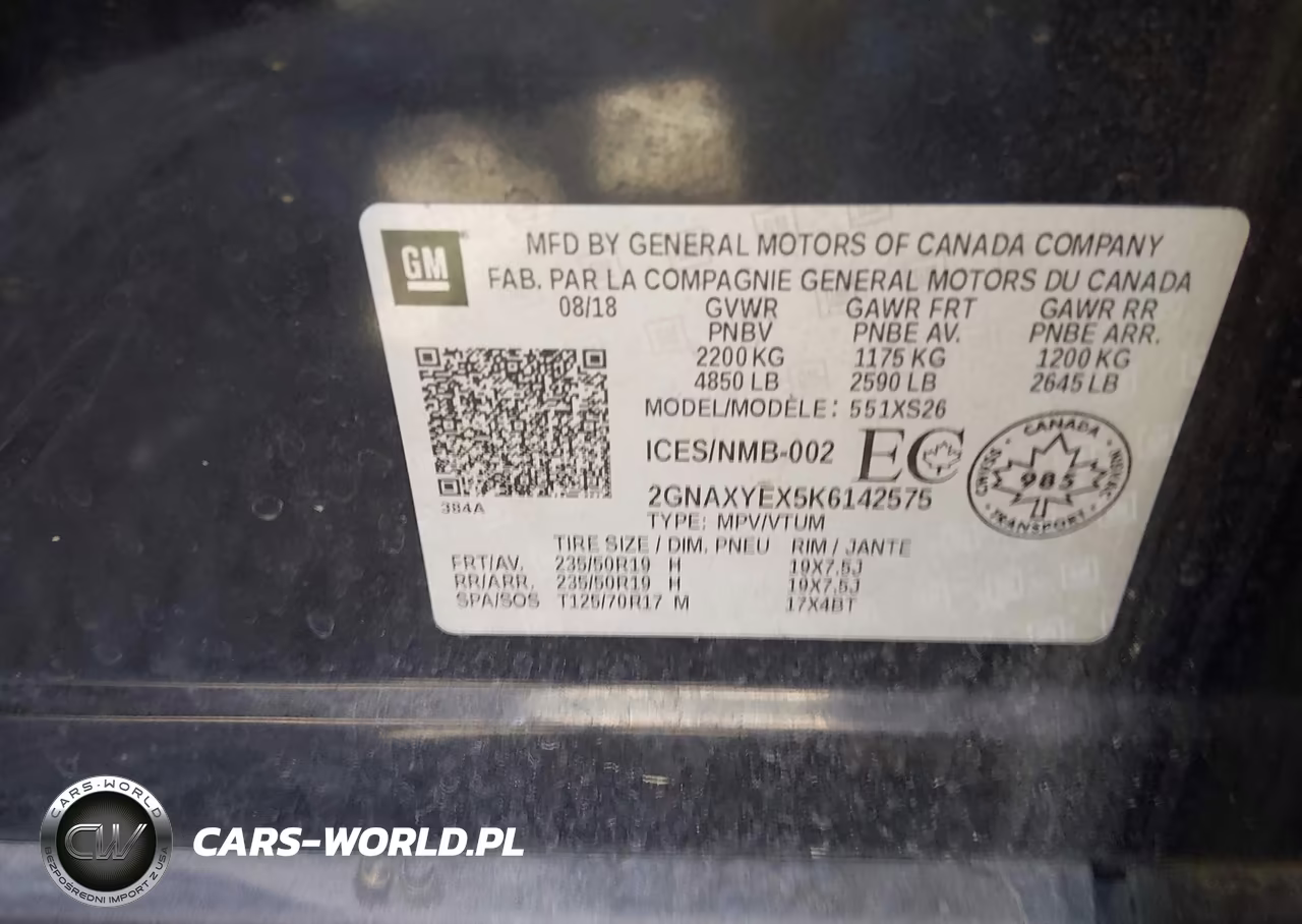 2019 Chevrolet Equinox Premier VIN:2GNAXYEX5K6142575 - 9