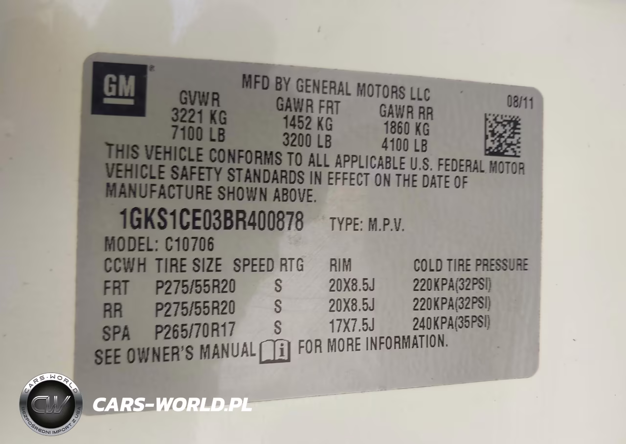 2011 GMC Yukon Slt VIN:1GKS1CE03BR400878 - 9