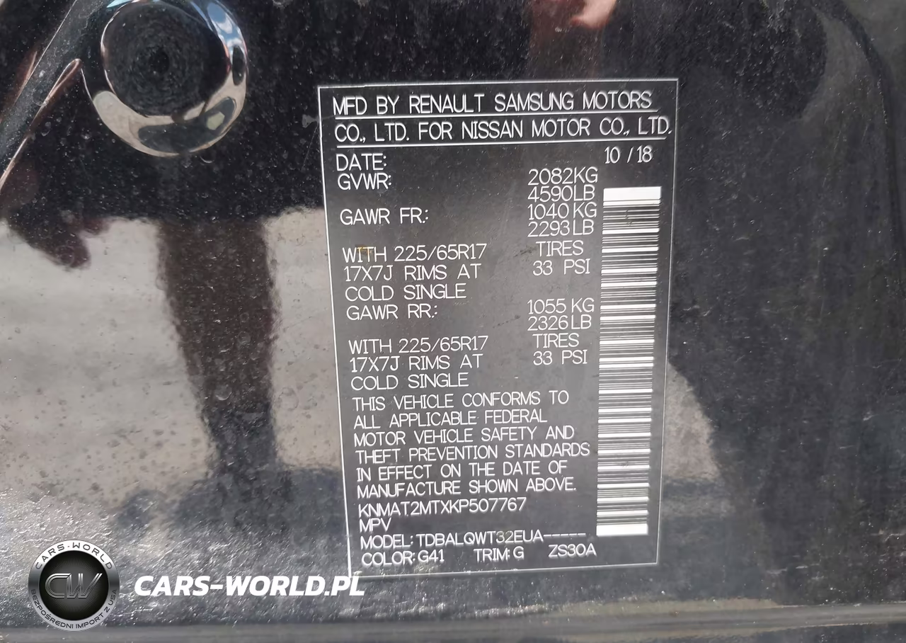 2019 Nissan Rogue Sv VIN:KNMAT2MTXKP507767 - 9