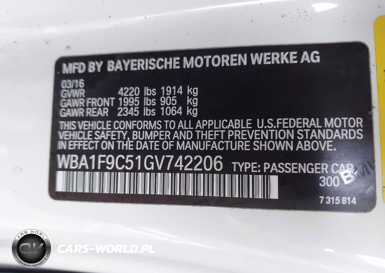 2016 BMW 228I VIN:WBA1F9C51GV742206 - 9