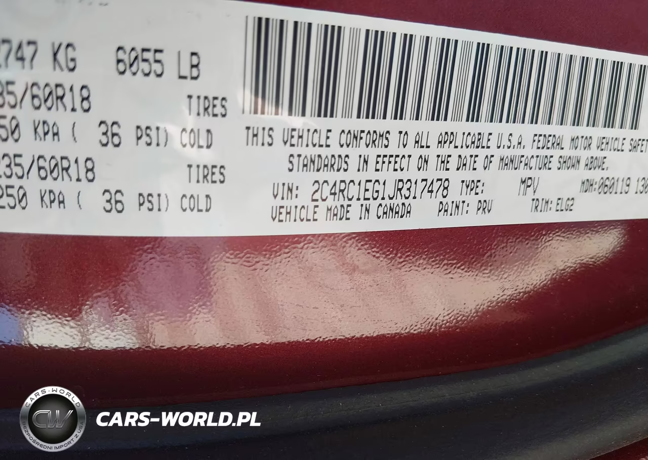 2018 Chrysler Pacifica Touring L Plus VIN:2C4RC1EG1JR317478 - 9