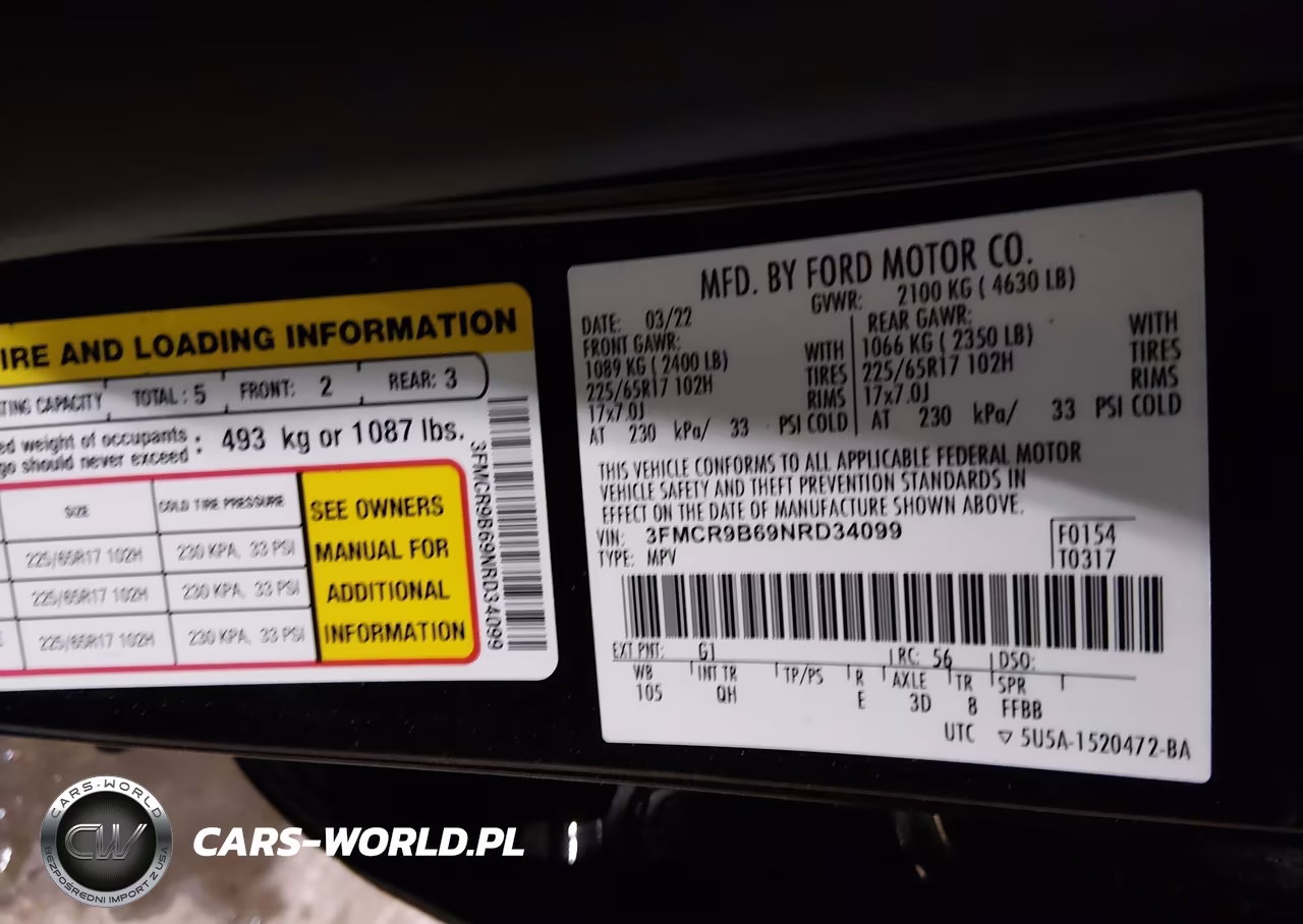 2022 Ford Bronco Sport Big Bend VIN:3FMCR9B69NRD34099 - 9