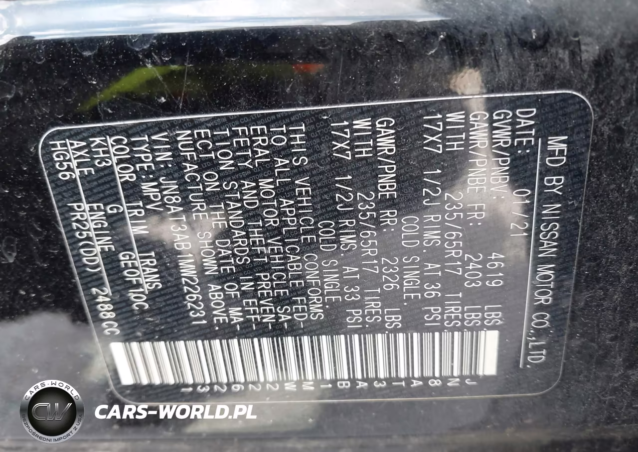 2021 Nissan Rogue S Intelligent Awd VIN:JN8AT3AB1MW226231 - 9