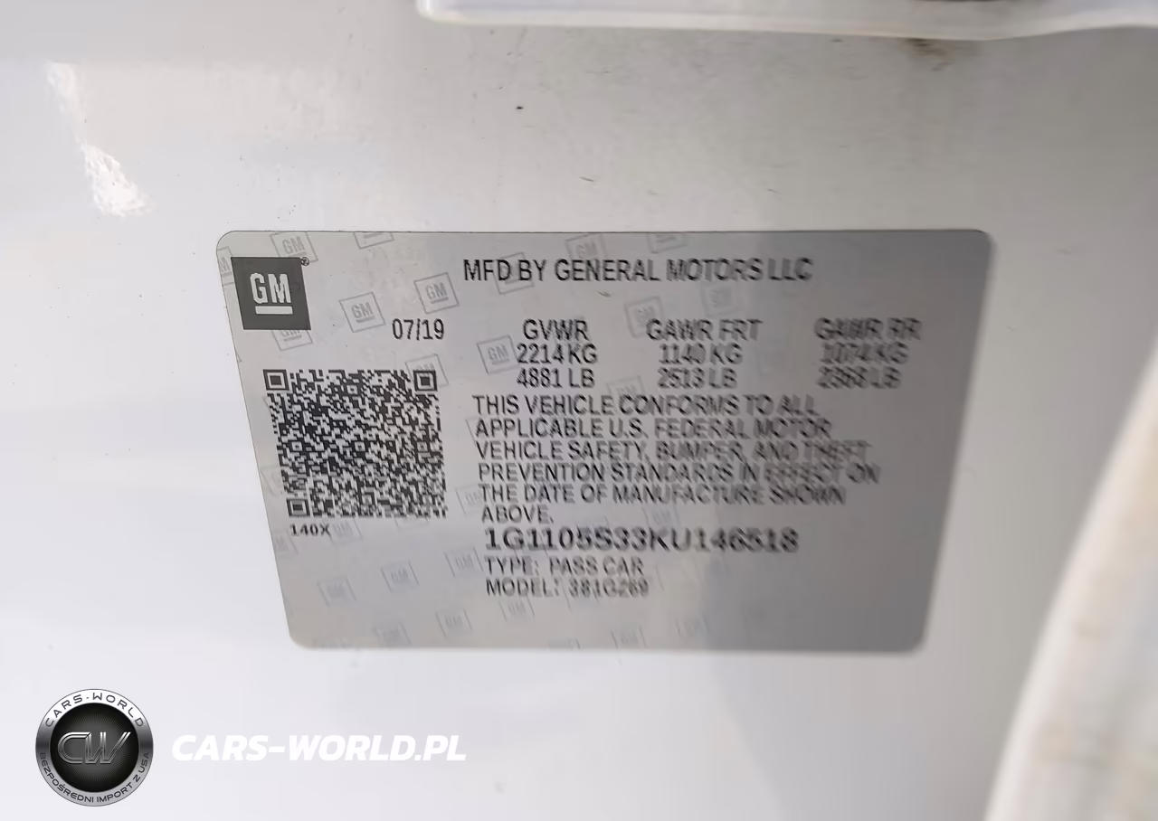 2019 Chevrolet Impala Premier VIN:1G1105S33KU146518 - 9
