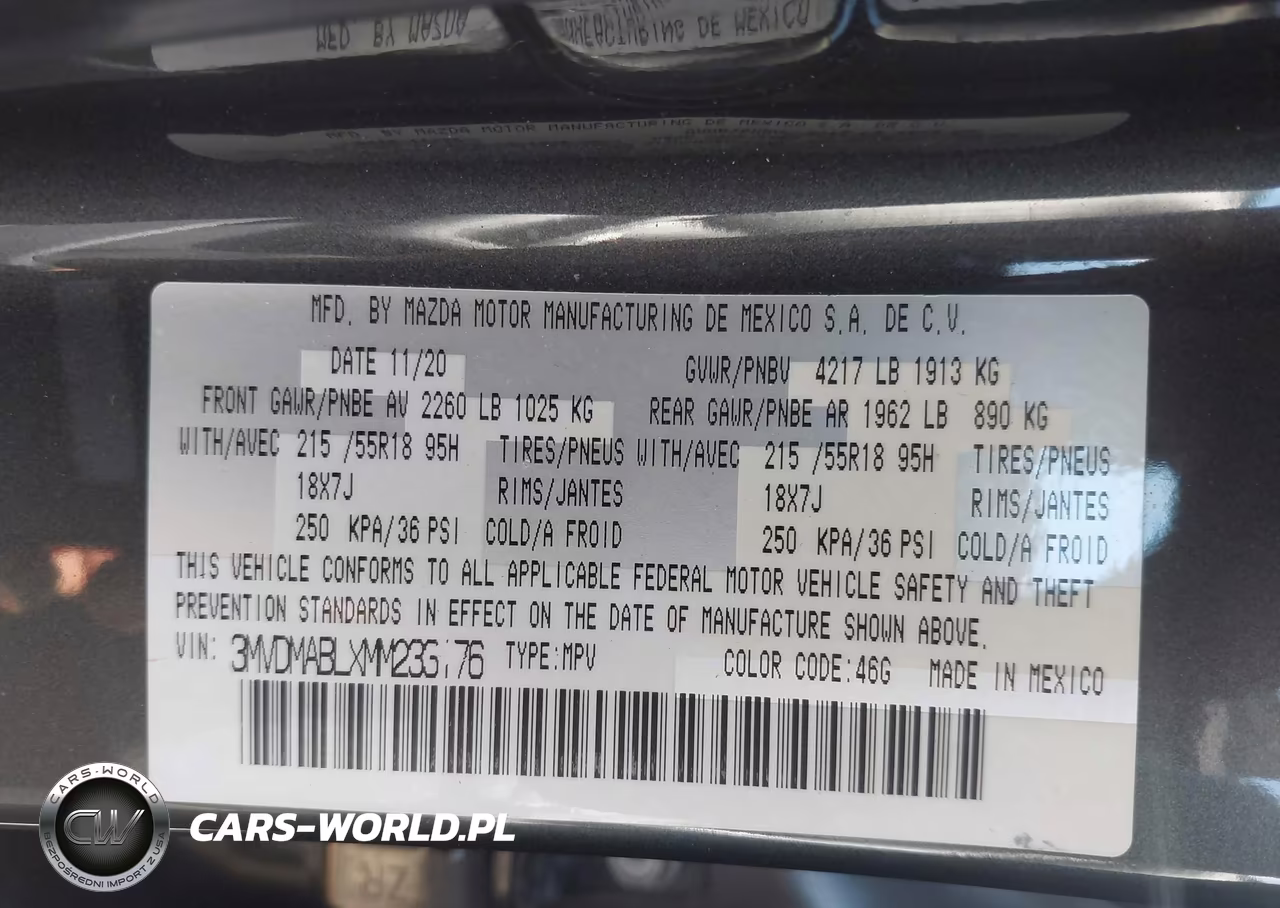 2021 Mazda Cx-30 Select VIN:3MVDMABLXMM233176 - 9