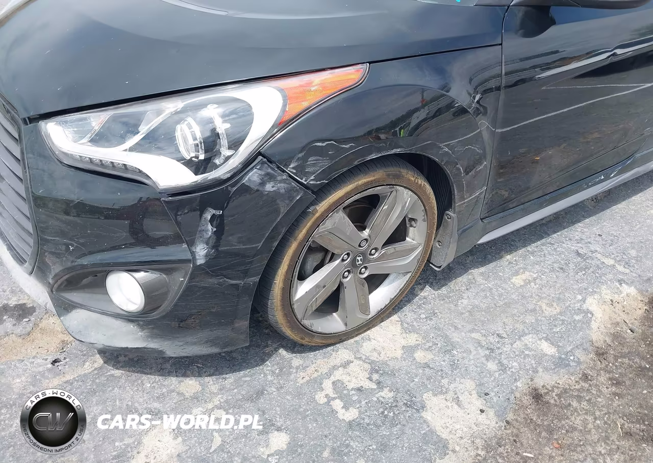 2014 Hyundai Veloster Turbo W-Blue VIN:KMHTC6AE1EU208191 - 13