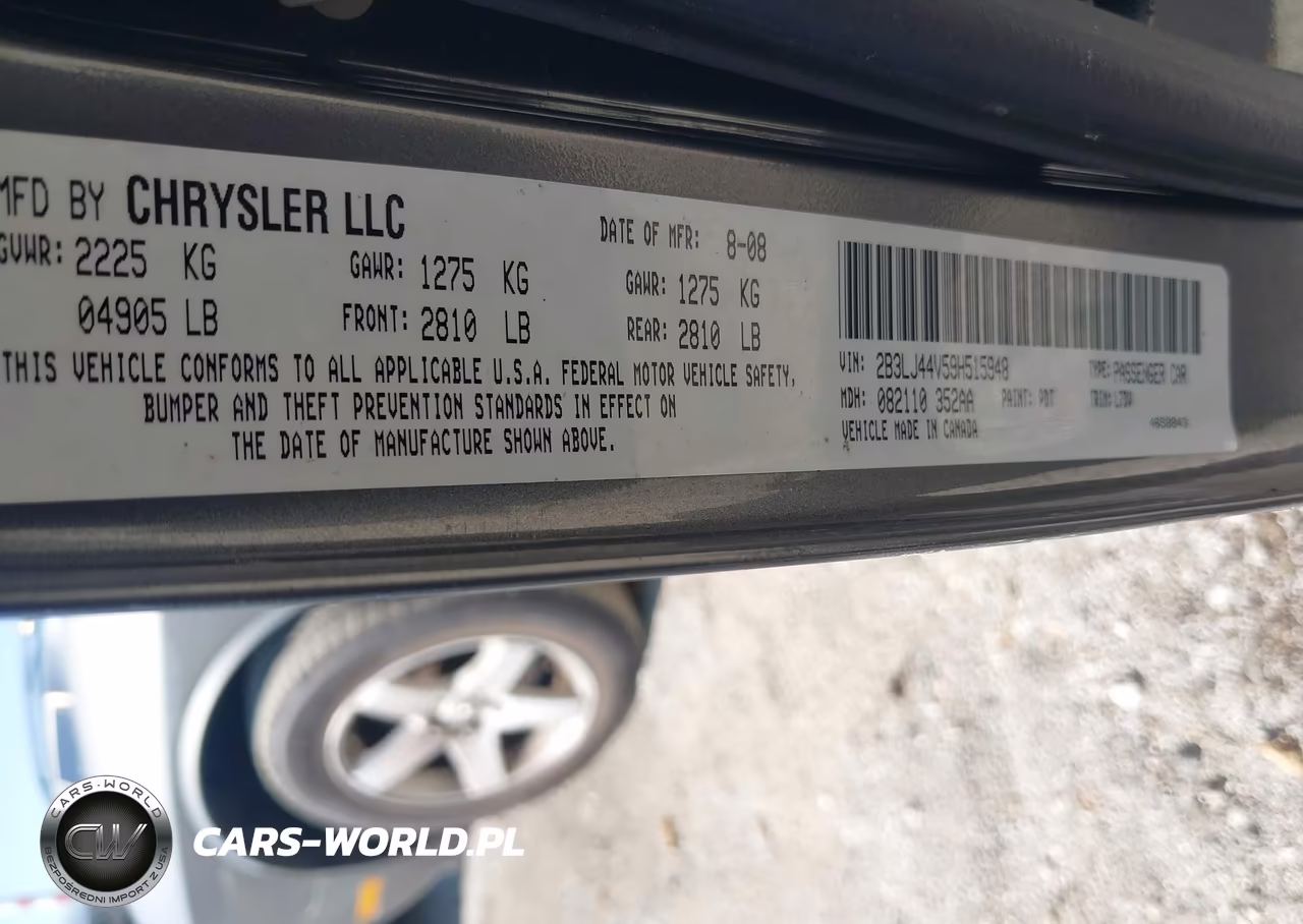 2009 Dodge Challenger Se VIN:2B3LJ44V59H515948 - 9