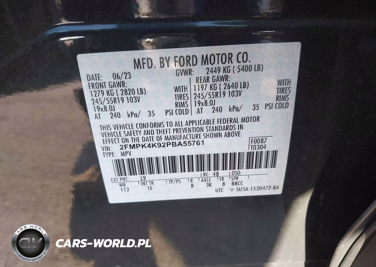 2023 Ford Edge Titanium VIN:2FMPK4K92PBA55761 - 9