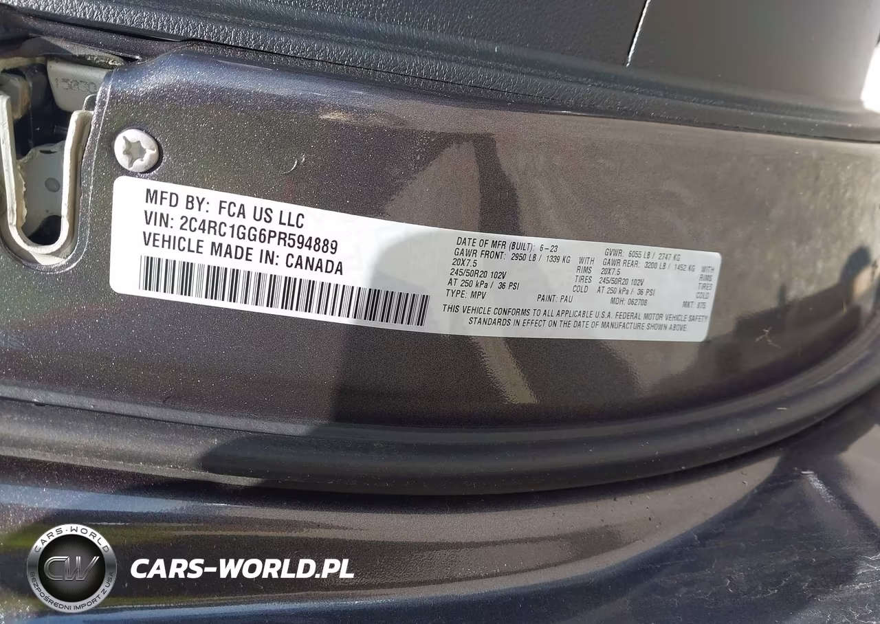 2023 Chrysler Pacifica Limited VIN:2C4RC1GG6PR594889 - 9