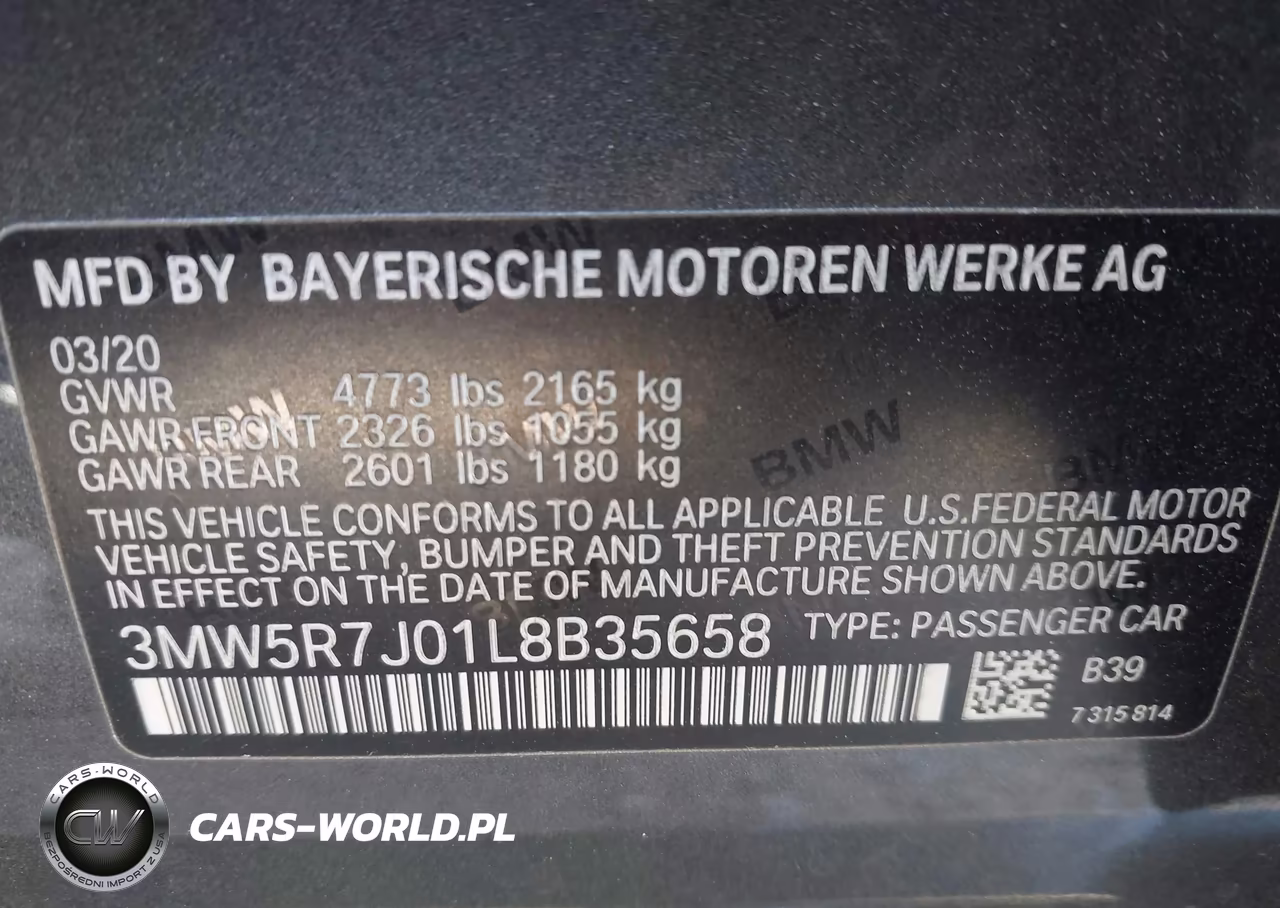 2020 BMW 330I xDrive VIN:3MW5R7J01L8B35658 - 9