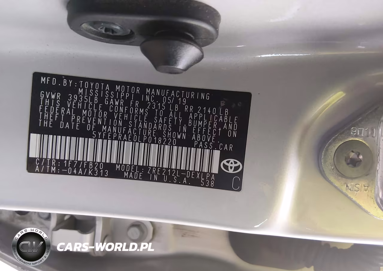 2020 Toyota Corolla Le VIN:5YFEPRAE0LP018220 - 9