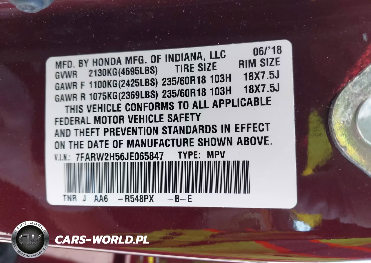 2018 Honda Cr-V Ex VIN:7FARW2H56JE065847 - 9