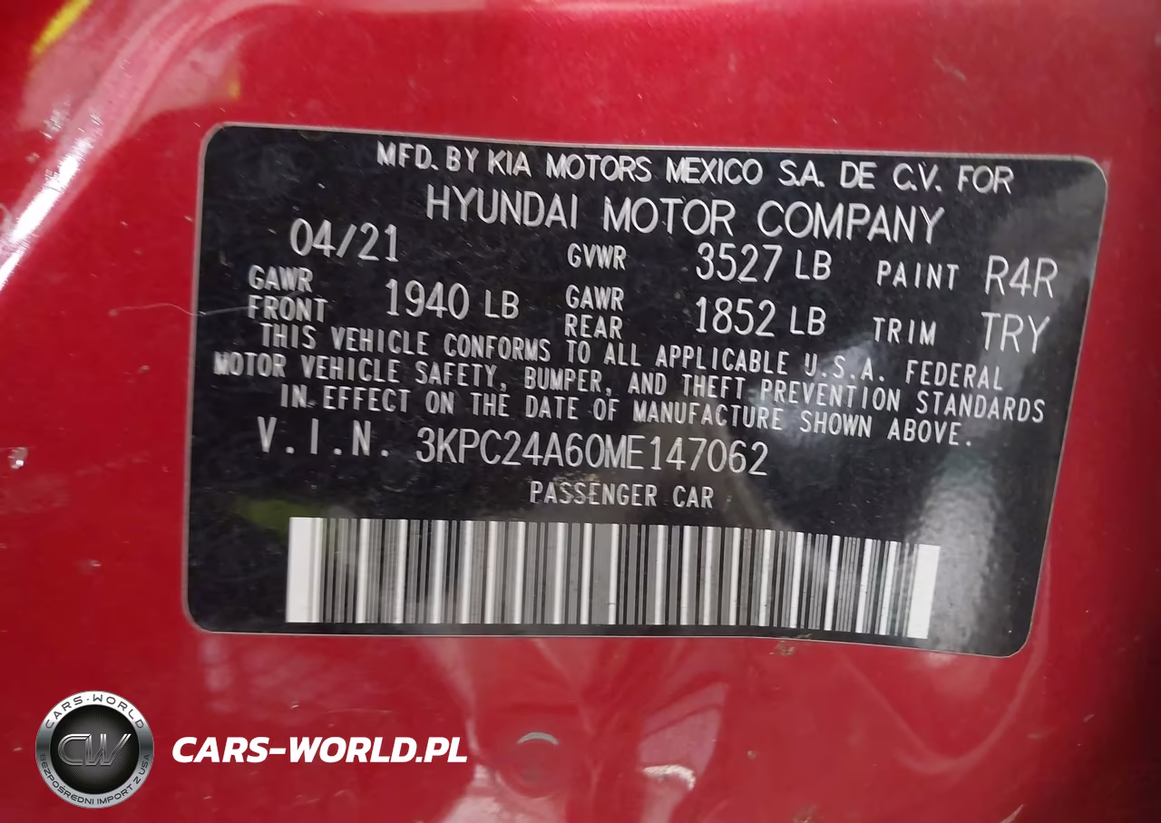 2021 Hyundai Accent Se VIN:3KPC24A60ME147062 - 9