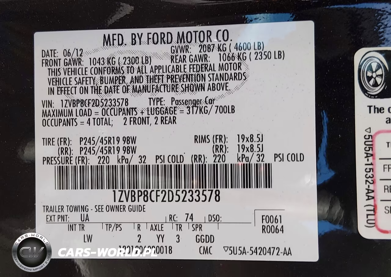 2013 Ford Mustang Gt Premium VIN:1ZVBP8CF2D5233578 - 9