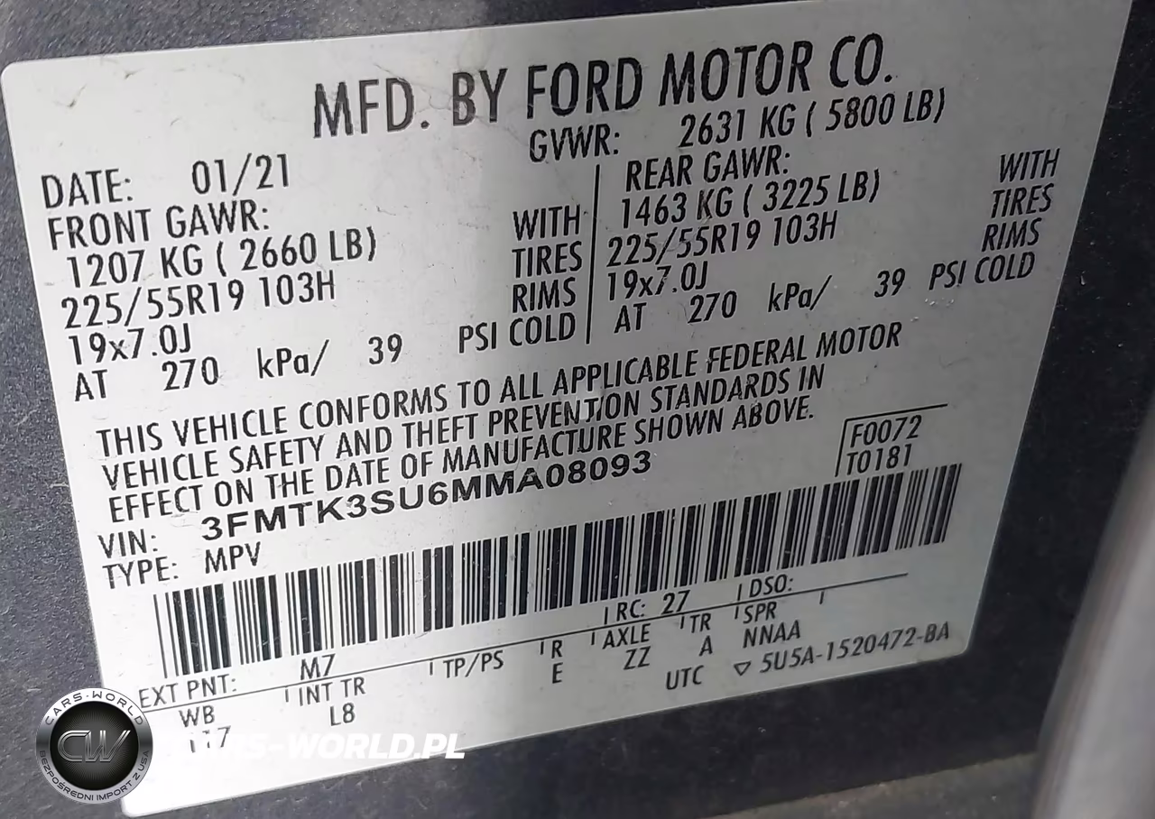 2021 Ford Mustang Mach-E Premium VIN:3FMTK3SU6MMA08093 - 9