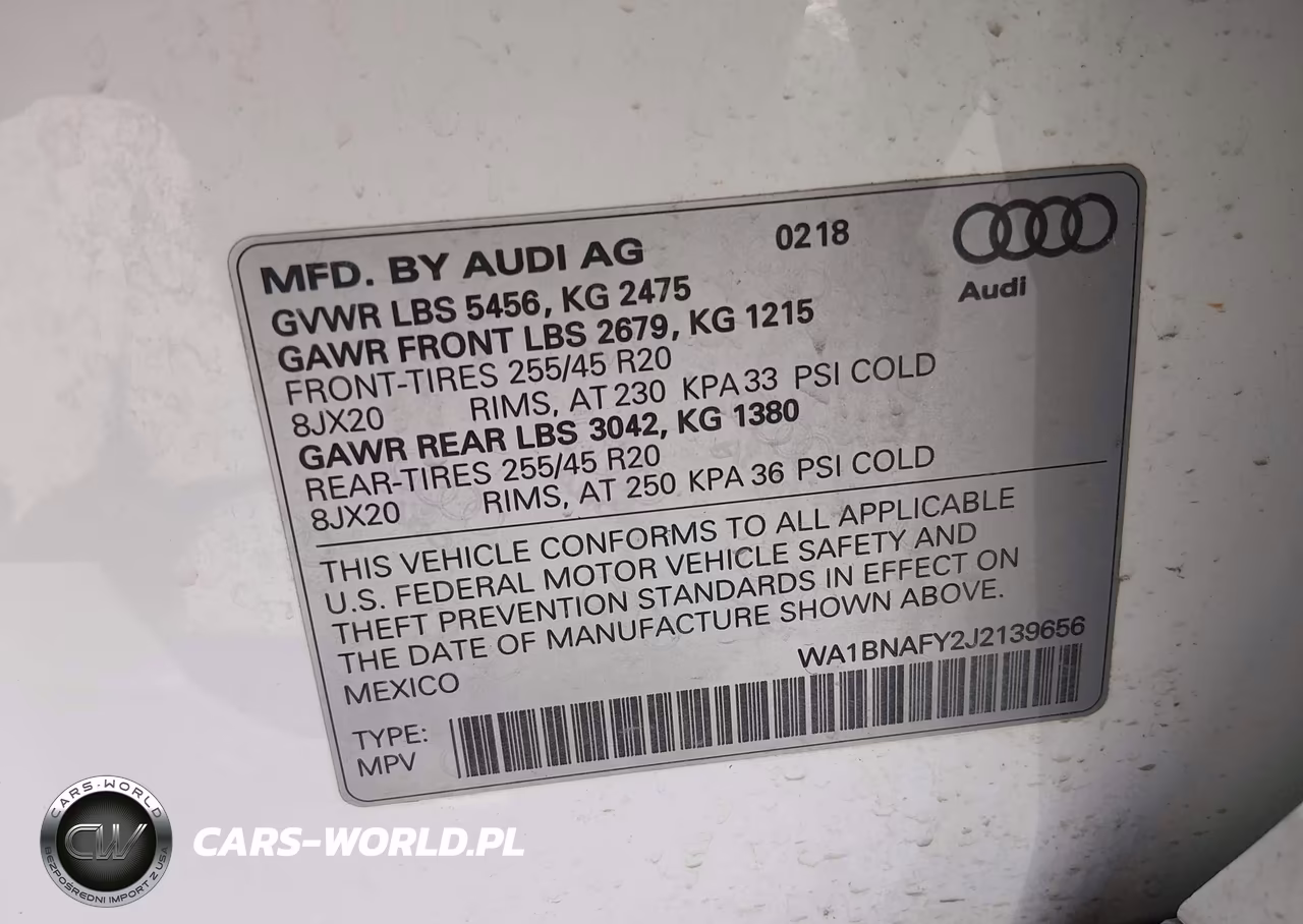 2018 Audi Q5 2.0T Premium-2.0T Tech Premium VIN:WA1BNAFY2J2139656 - 9
