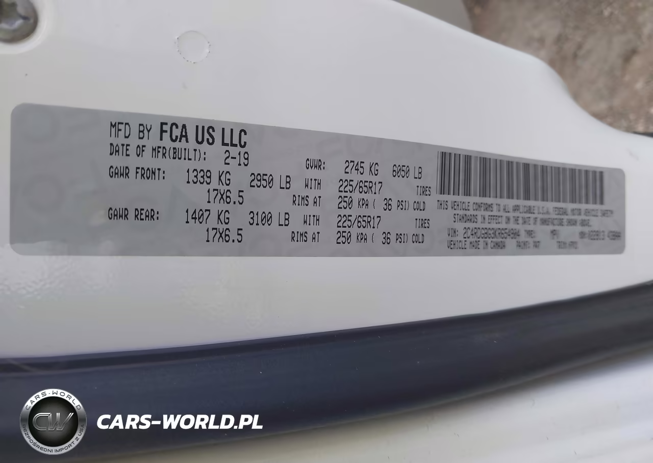 2019 Dodge Grand Caravan Se VIN:2C4RDGBG3KR654904 - 9