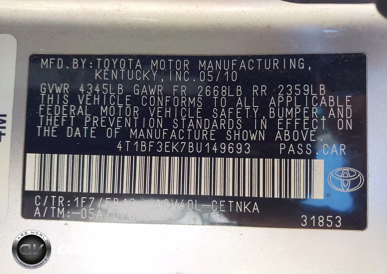 2011 Toyota Camry Le VIN:4T1BF3EK7BU149693 - 9