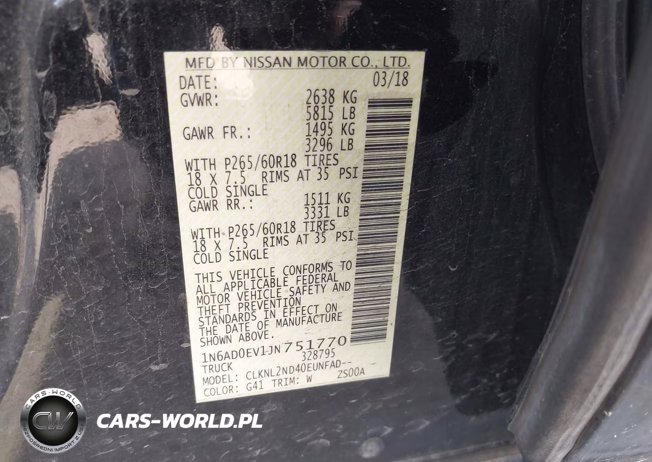 2018 Nissan Frontier Sv VIN:1N6AD0EV1JN751770 - 9