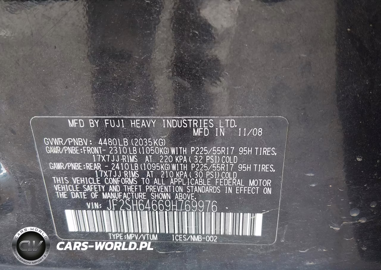 2009 Subaru Forester 2.5X Limited VIN:JF2SH64669H769976 - 9