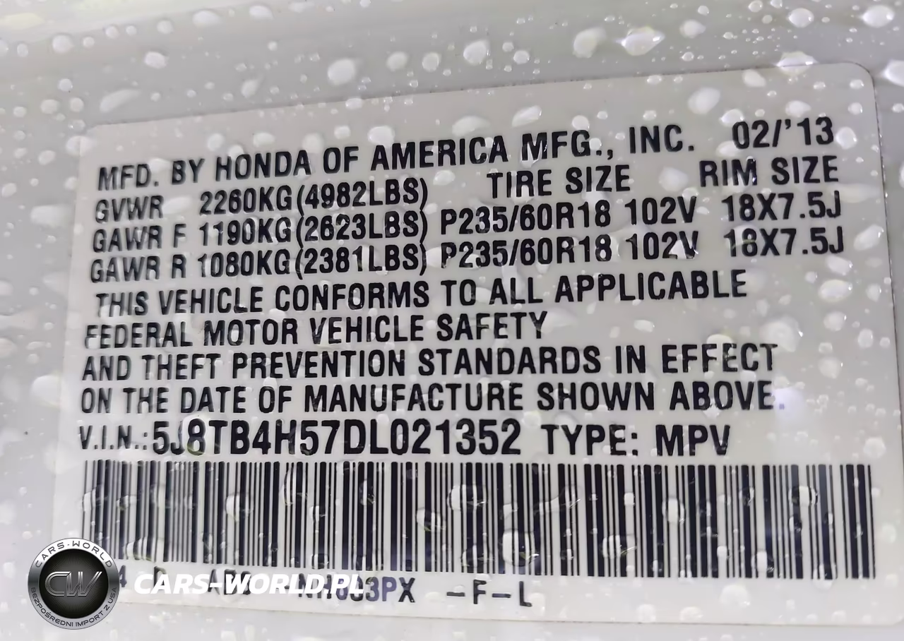 2013 Acura Rdx VIN:5J8TB4H57DL021352 - 9