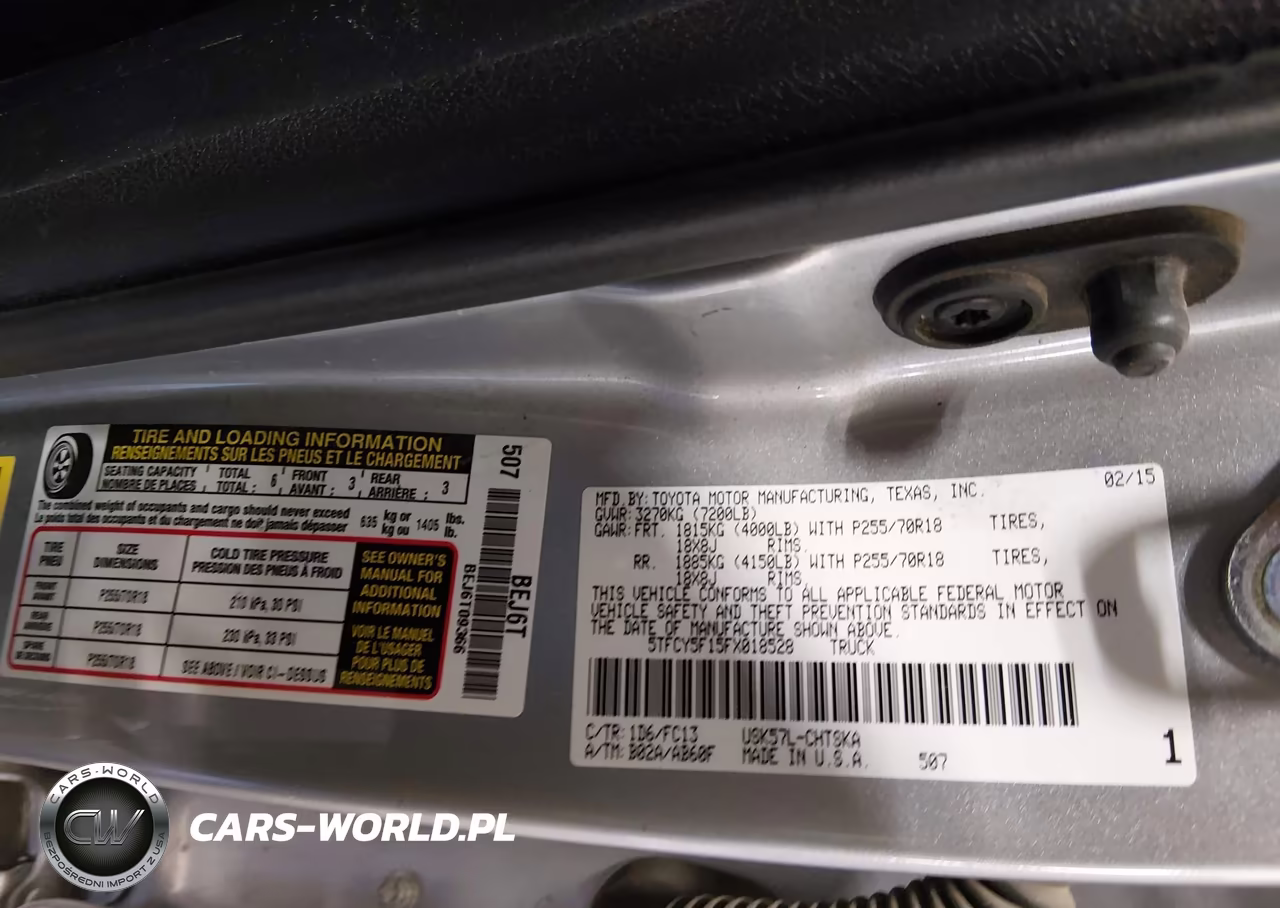 2015 Toyota Tundra Sr5 5.7L V8 VIN:5TFCY5F15FX018528 - 9